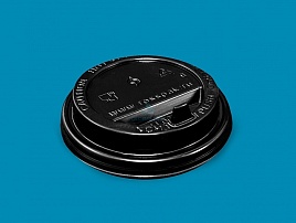 Черная крышка с носиком 90мм глянец