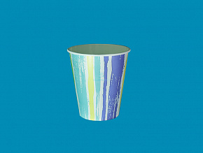 Бумажный стакан  для холод. напитков 300мл Полоски