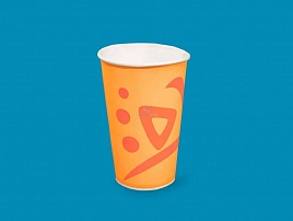 Стакан бумажный Whizz DPE16 под хол. напитки 400мл